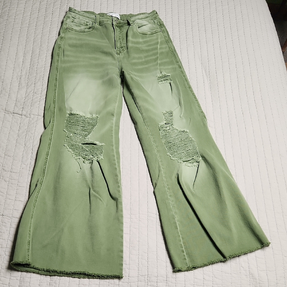 Blakeley Distressed Flare Jeans